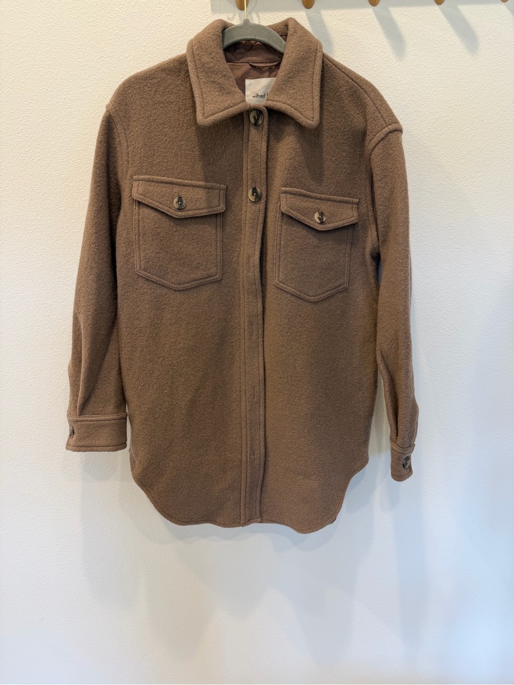 Wilfred Ganna Brown 100% wool Coat